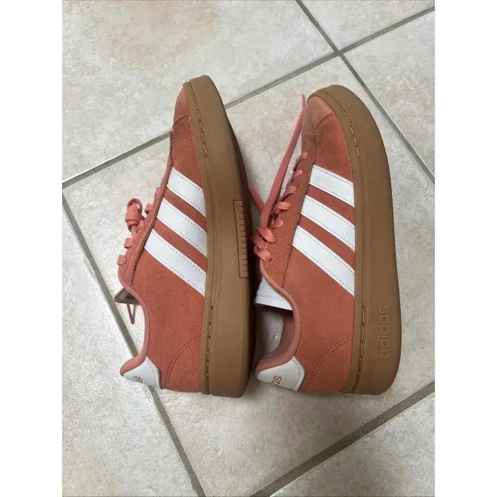 Adidas Grand Court Alpha Sneaker - Women's - Coral - 8 - Picture 8 of 9